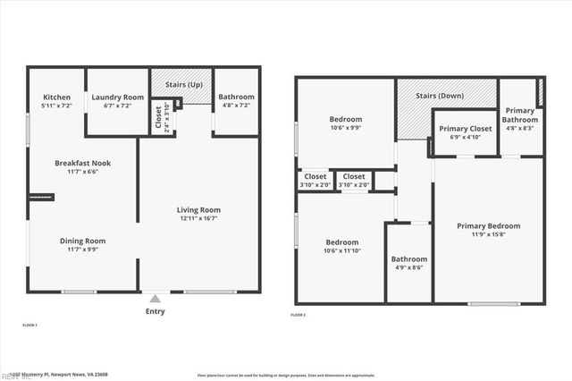 1692 Monterry PL, Newport News, VA 23608