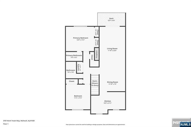 3707 Mark Twain Way, Mahwah, NJ 07430