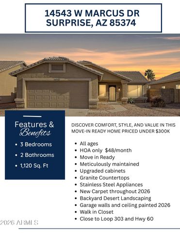 14543 W MARCUS Drive, Surprise, AZ 85374