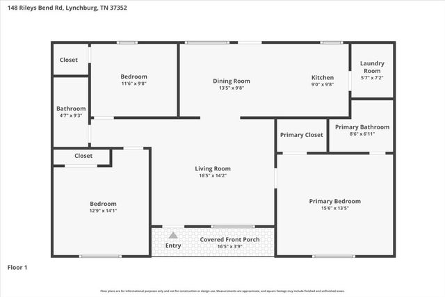 148 Rileys Bend Rd, Lynchburg, TN 37352