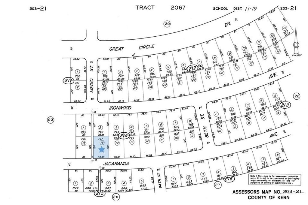 Image 11 of property listing at 0 Jacaranda Ave near 84th St, California City, CA 93505