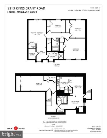 9313 KINGS GRANT RD, Laurel, MD 20723