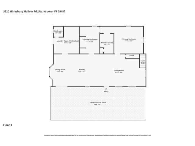 3520 Hinesburg Hollow Road, Starksboro, VT 05487
