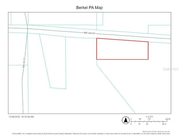 TBD NW 160TH STREET, Reddick, FL 32686