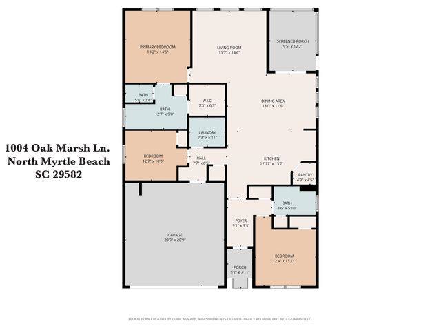 1004 Oak Marsh Ln., North Myrtle Beach, SC 29582