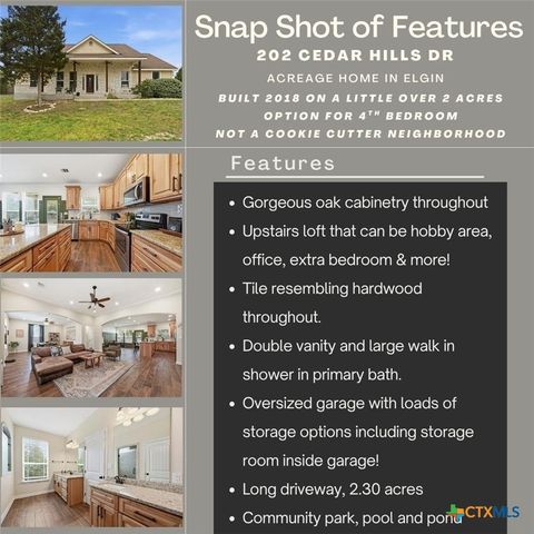 202 Cedar Hills Drive, Elgin, TX 78621