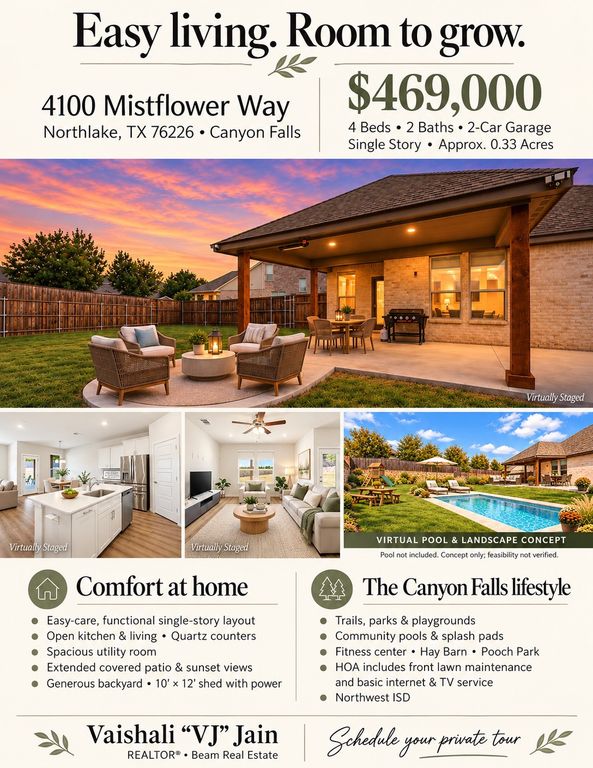 4100 Mistflower Way, Northlake, TX 76226 — exterior