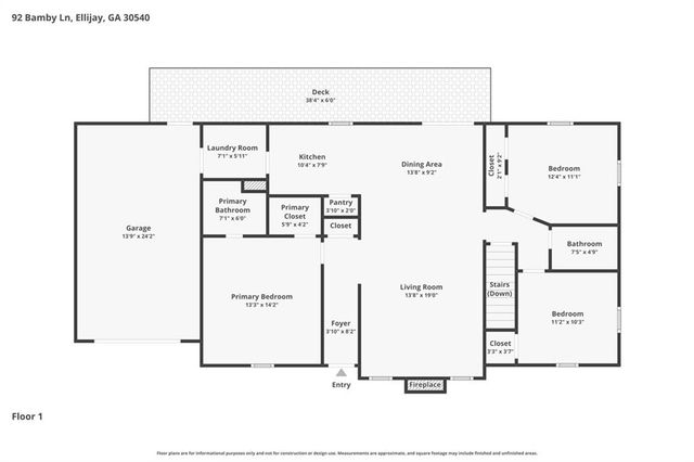92 Bamby Lane, Ellijay, GA 30540