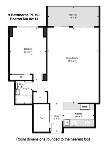 9 Hawthorne Pl 2J, Boston, MA 02114