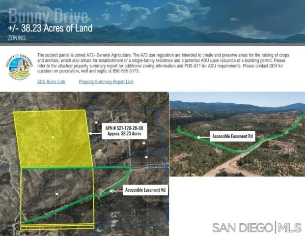 Bunny Dr. Sec 23-16-2E Swq Seq Of, Jamul, CA 91935