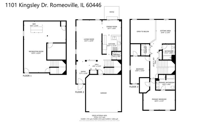 1101 Kingsley Drive 1, Romeoville, IL 60446