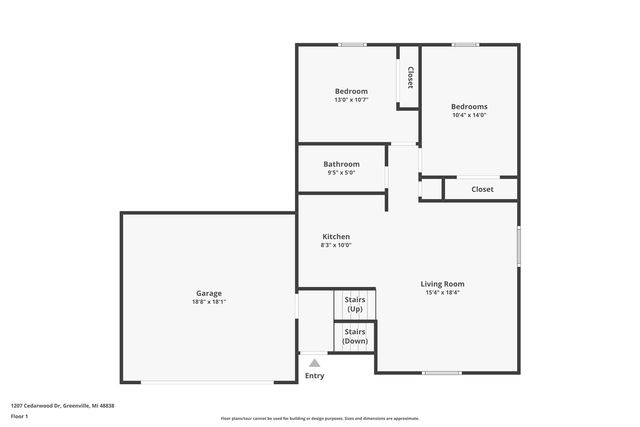 1207 Cedarwood Drive, Greenville, MI 48838