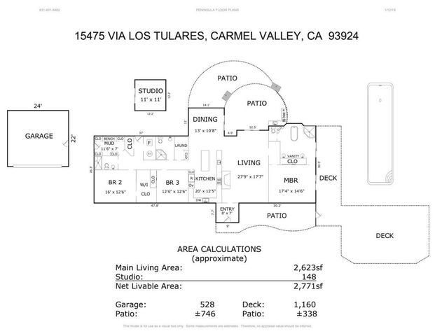 15475 Via Los Tulares, Carmel Valley, CA 93924