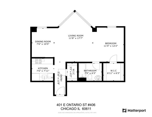 401 E ONTARIO Street 406, Chicago, IL 60611