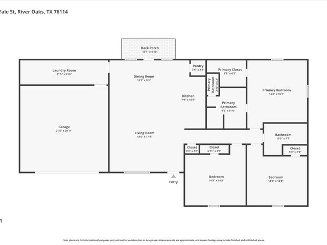 1310 Yale Street, River Oaks, TX 76114