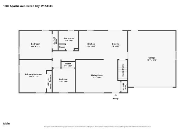 1509 APACHE AVENUE, Green Bay, WI 54313