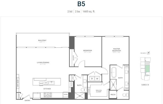 2120 Olive Street 1007, Dallas, TX 75201