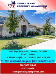 3020 Sage Ranch DR, Leander, TX 78641