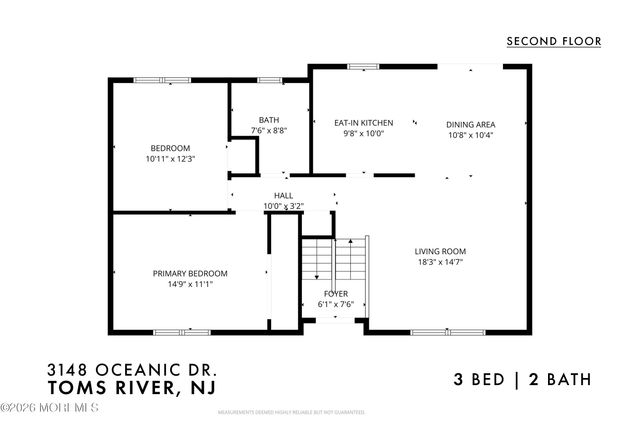 3148 Oceanic Drive, Toms River, NJ 08753