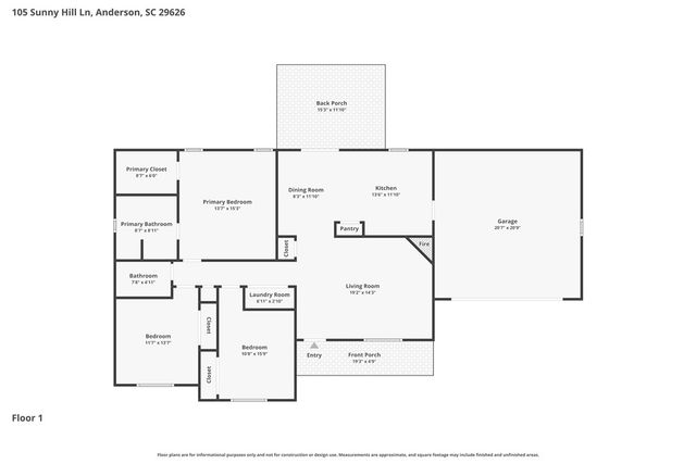105 Sunny Hill Lane, Anderson, SC 29626