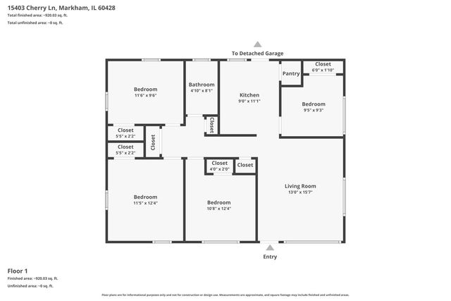 15403 Cherry Lane, Markham, IL 60428