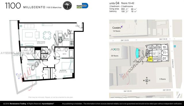 1100 S Miami Ave 2504, Miami, FL 33130