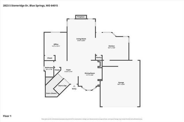 2823 S Stoneridge Drive, Blue Springs, MO 64015