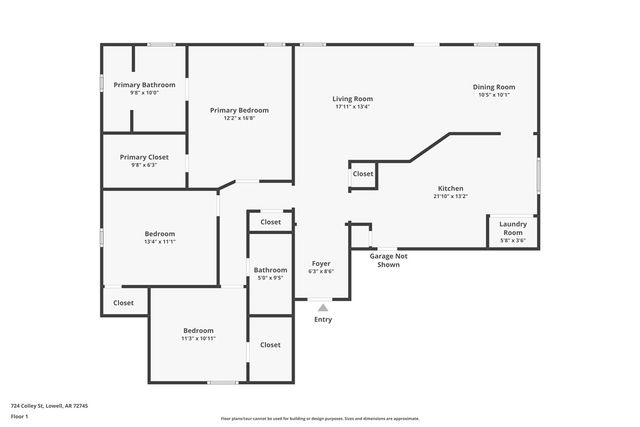 724 Colley Street, Lowell, AR 72745