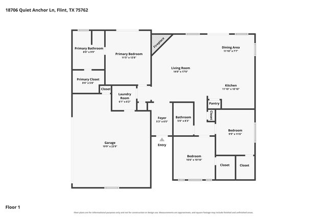 18706 Quiet Anchor Lane, Flint, TX 75762