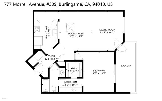 777 Morrell Avenue 309, Burlingame, CA 94010