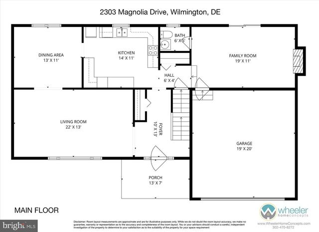 2303 MAGNOLIA DR, Wilmington, DE 19810