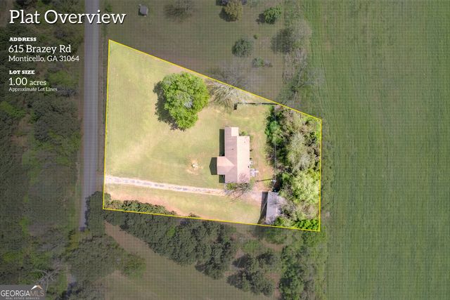 615 Brazey Road, Monticello, GA 31064