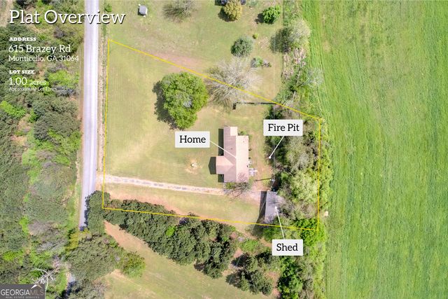 615 Brazey Road, Monticello, GA 31064