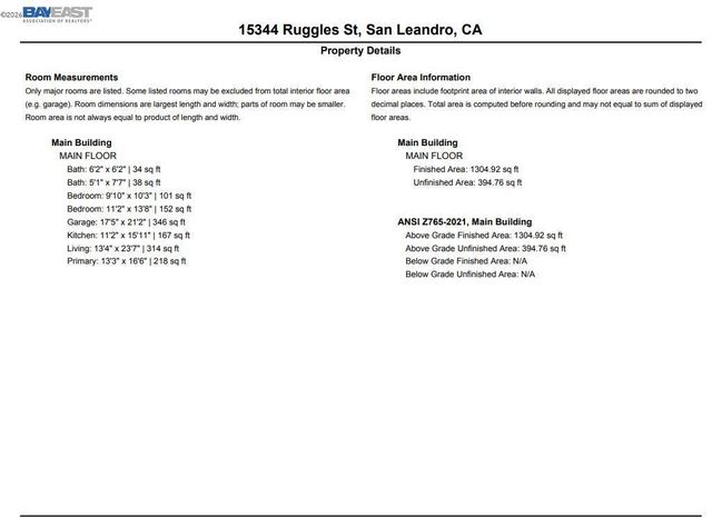 15344 Ruggles Street, San Leandro, CA 94579