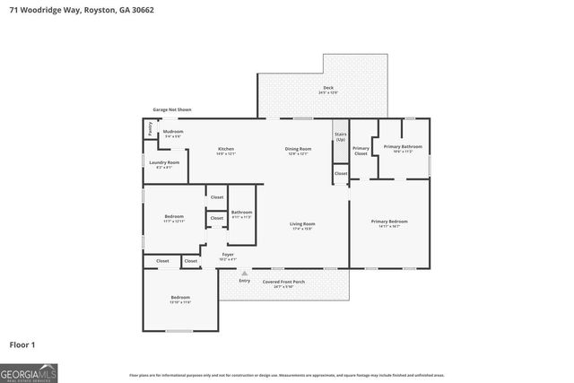 71 Woodridge Way, Royston, GA 30662