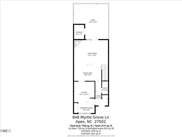 848 Myrtle Grove Lane, Apex, NC 27502