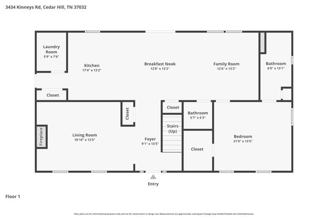 3434 Kinneys Rd, Cedar Hill, TN 37032