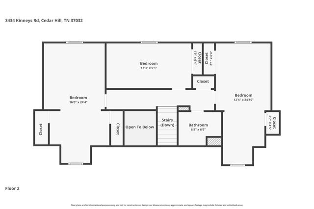 3434 Kinneys Rd, Cedar Hill, TN 37032