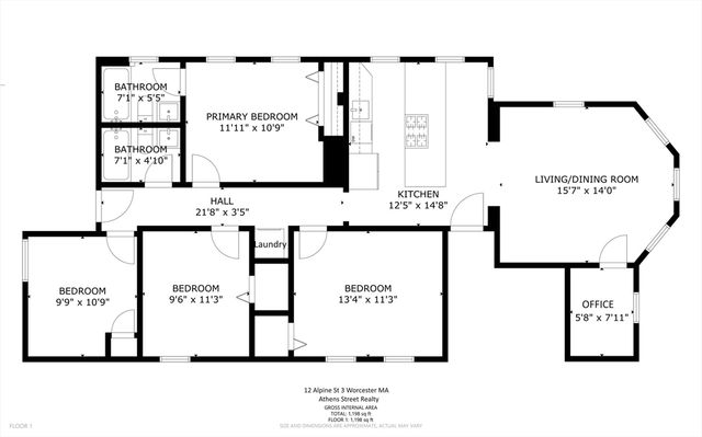 12 Alpine St 1, Worcester, MA 01610