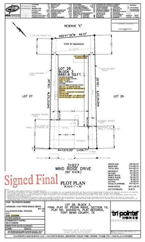 31927 Wind Ridge Drive, Fulshear, TX 77441