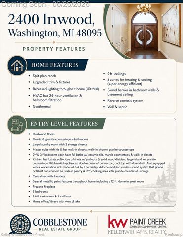 2400 Inwood Road, Washington Township, MI 48095