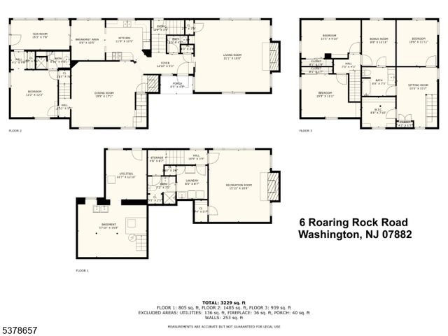 6 Roaring Rock Rd, Washington Twp., NJ 07882