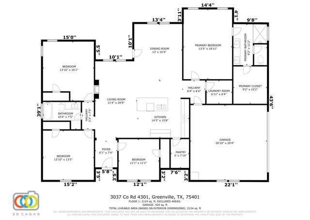 3037 County Road 4301, Greenville, TX 75401