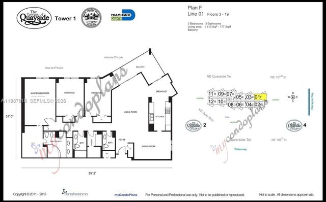 1000 Quayside Ter 1101, Miami, FL 33138