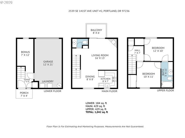 2539 Se 141ST Ave 2, Portland, OR 97236