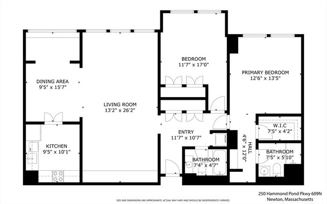 250 Hammond Pond Parkway 609N, Newton, MA 02467