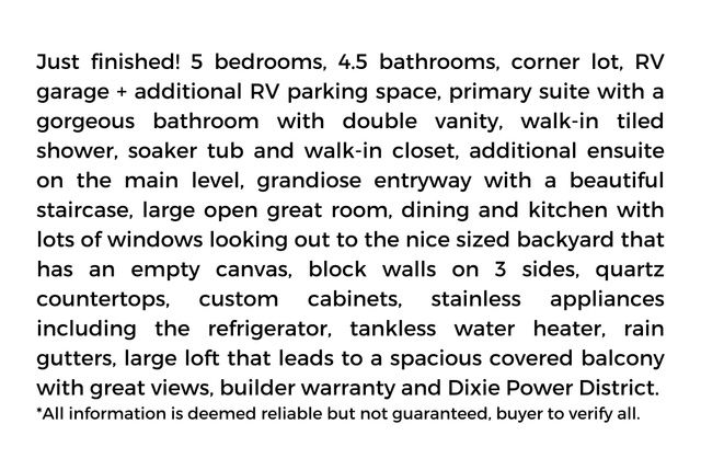 4801 W 2820 S, Hurricane, UT 84737