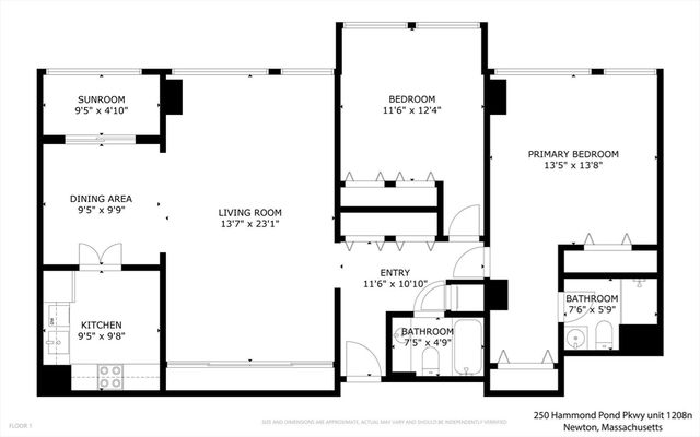 250 Hammond Pond Parkway 1208N, Newton, MA 02467