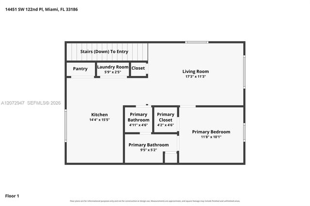14451 SW 122nd Place 1102, Miami, FL 33186