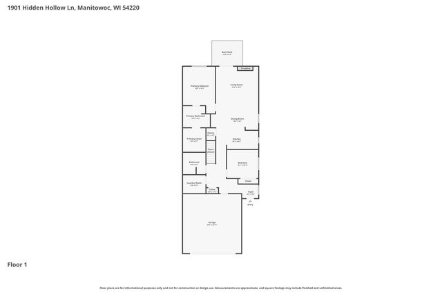 1901 HIDDEN HOLLOW LANE, Manitowoc, WI 54220